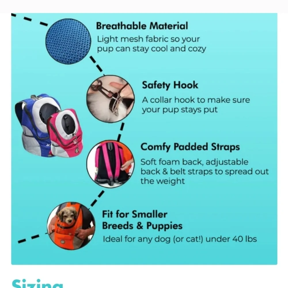 Pink and Gray Pet Carrier Backpack
